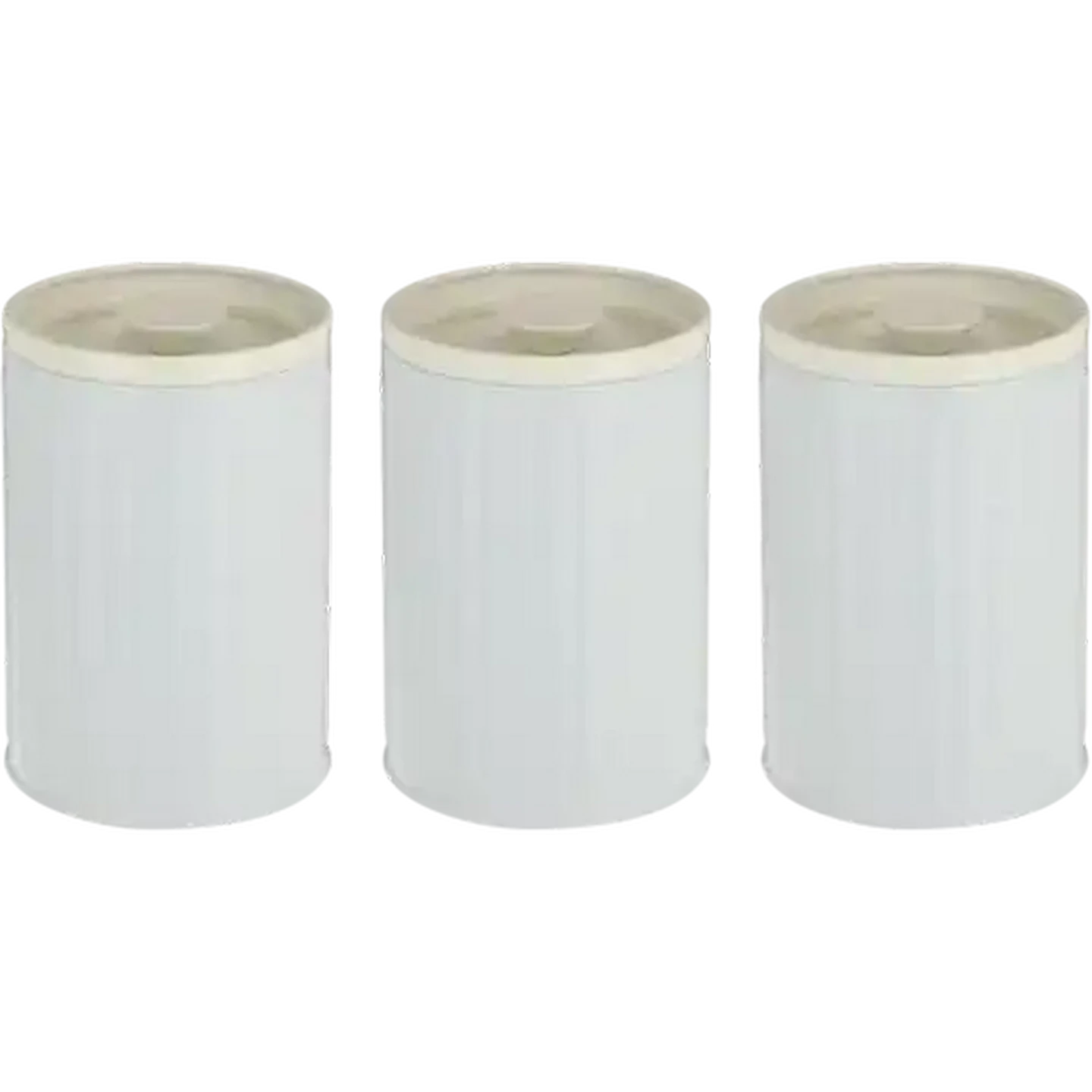 Image of Cream & Light Blue Canister Set 3 Piece