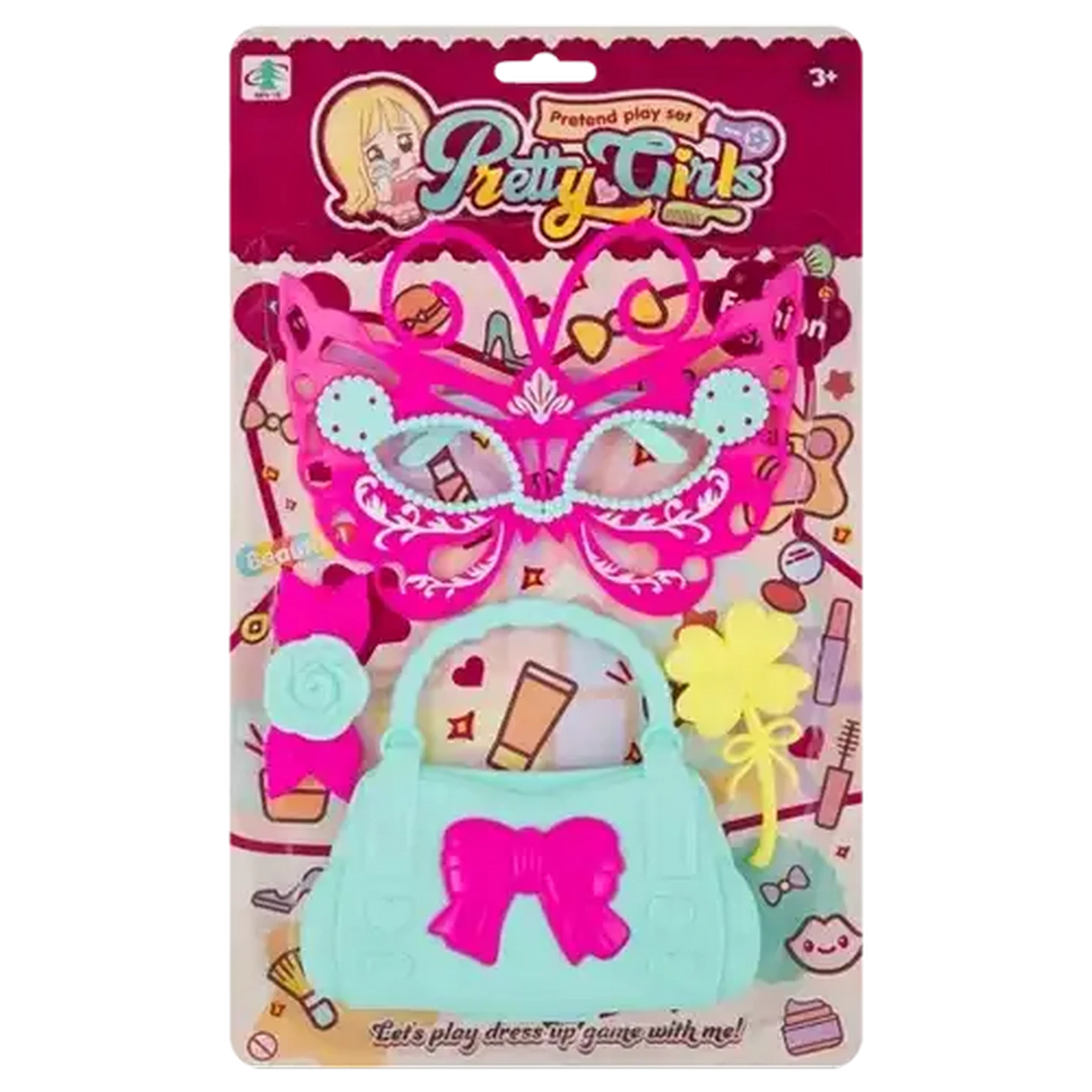Image of Pretty Girls Mask With Bag Beauty Set 4 Piece