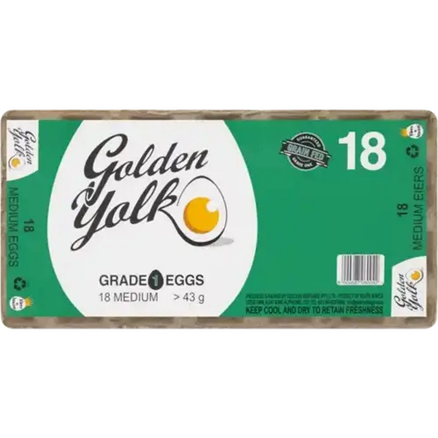 Checkers Sixty60 | Golden Yolk Medium Eggs 18 Pack