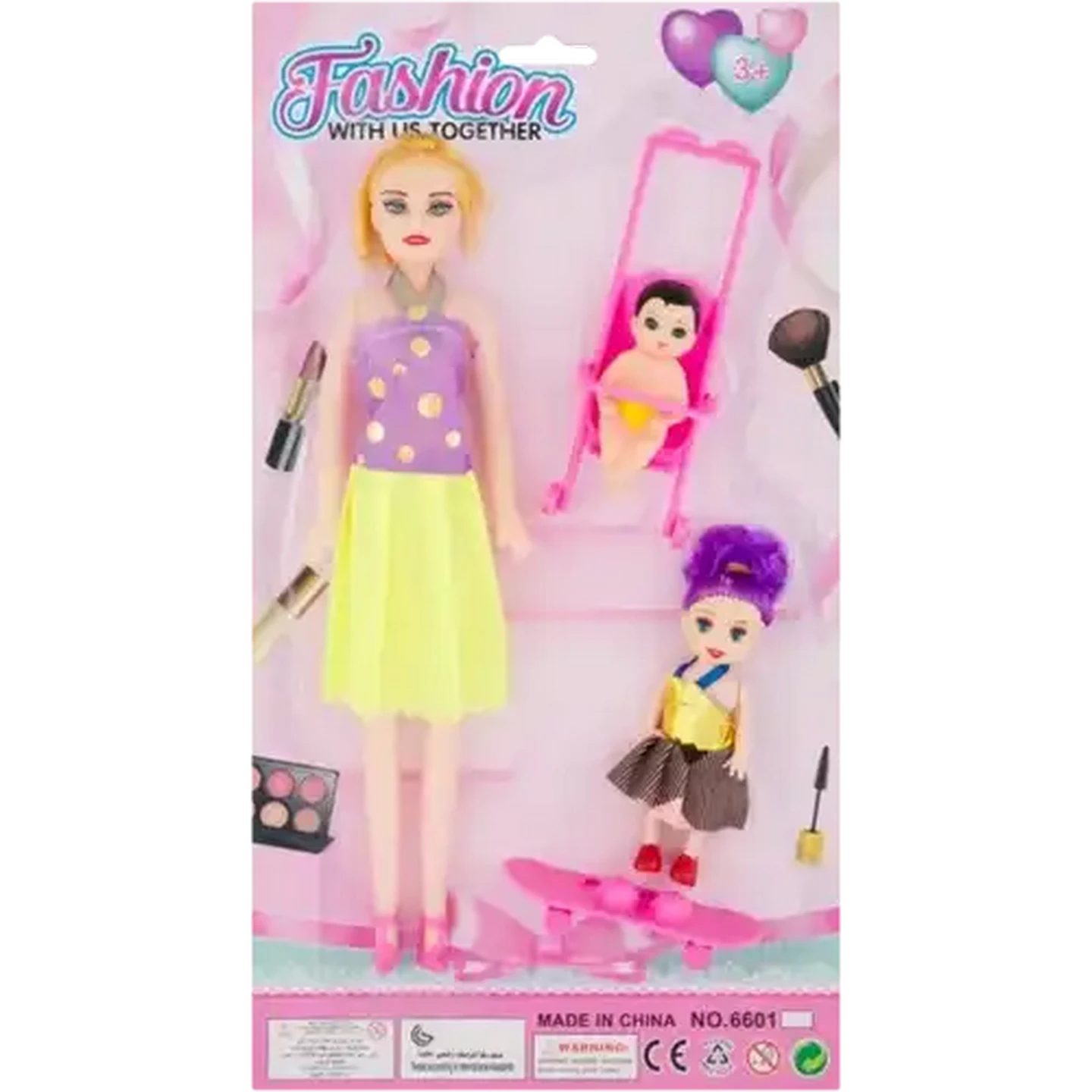 Image of Mommy & Kids Fashion Dolls 5 Piece