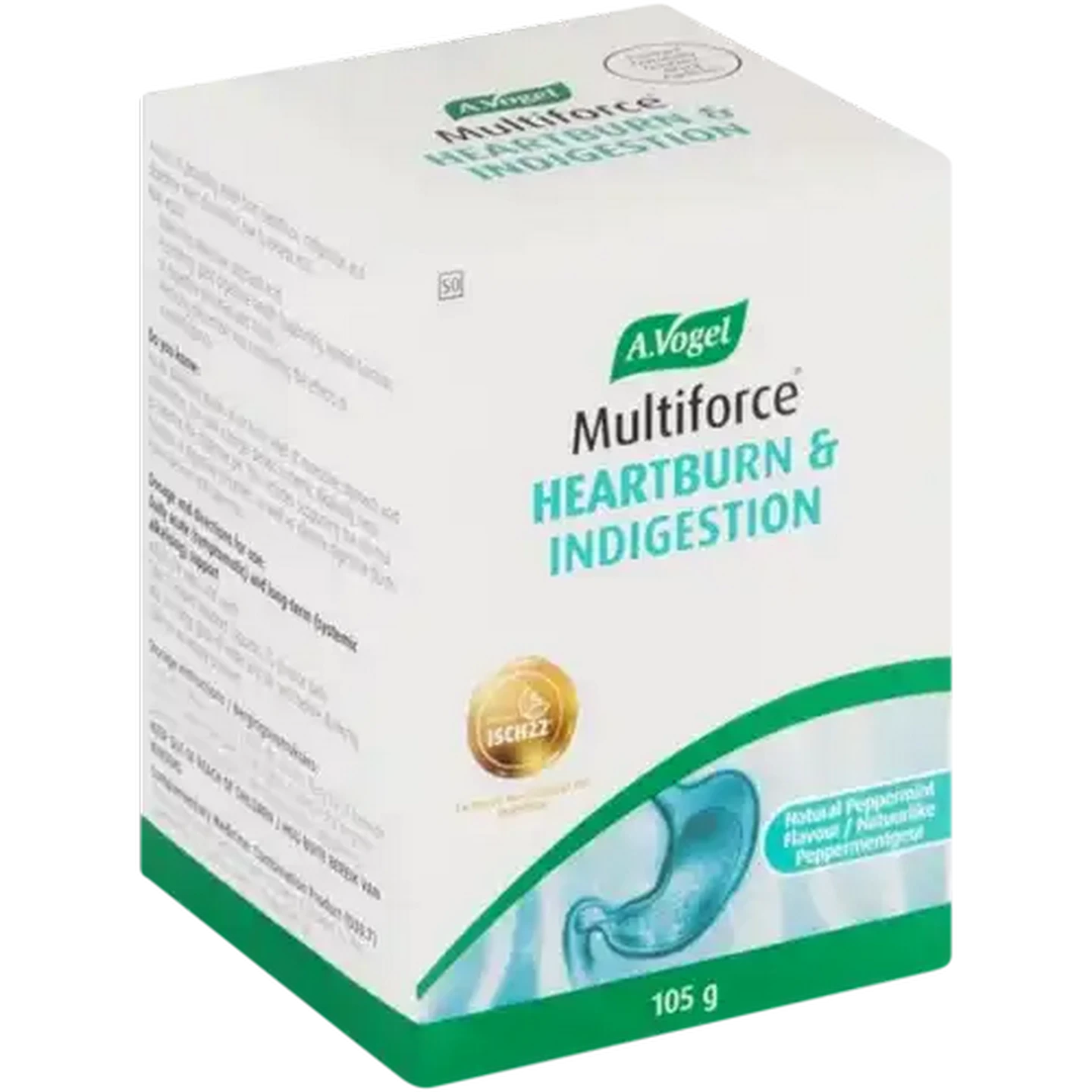 Image of A. Vogel Multiforce Natural Peppermint Flavour Heartburn & Indigestion Powder 105g