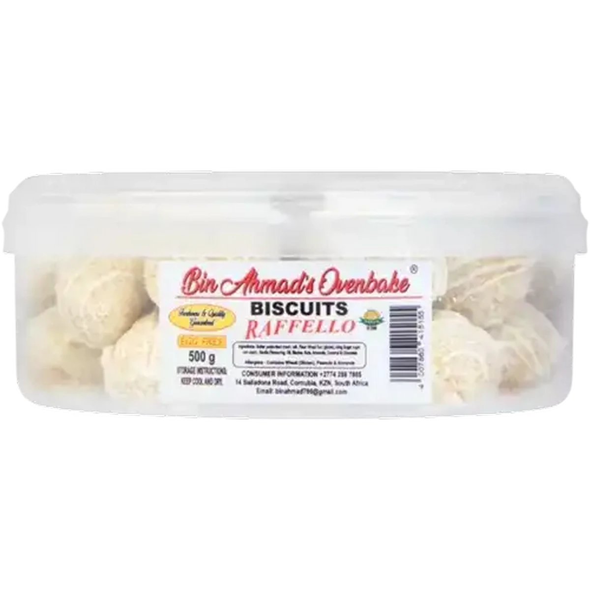 Checkers Sixty60 | Bin Ahmad's Ovenbake Raffello Biscuits 500g