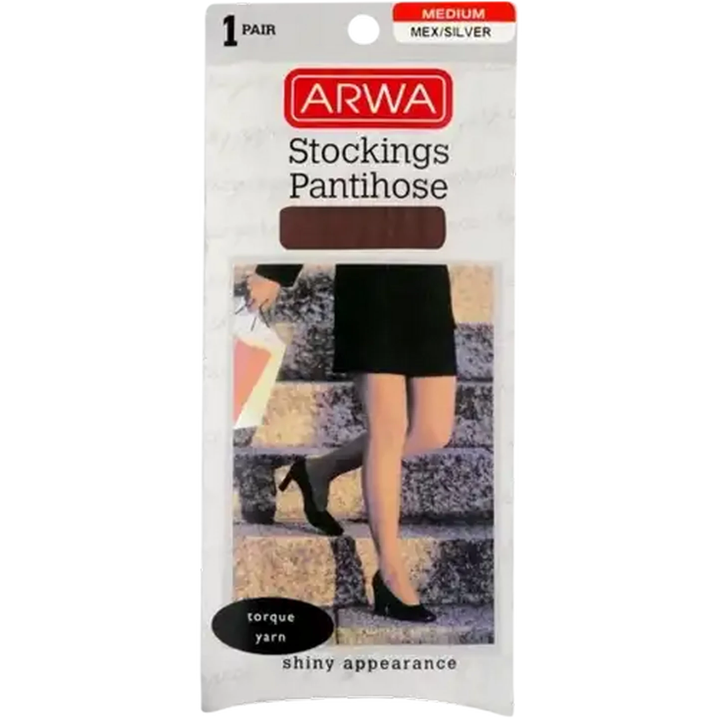 Image of Arwa Torque Yarn Mexican Silver Medium Pantihose