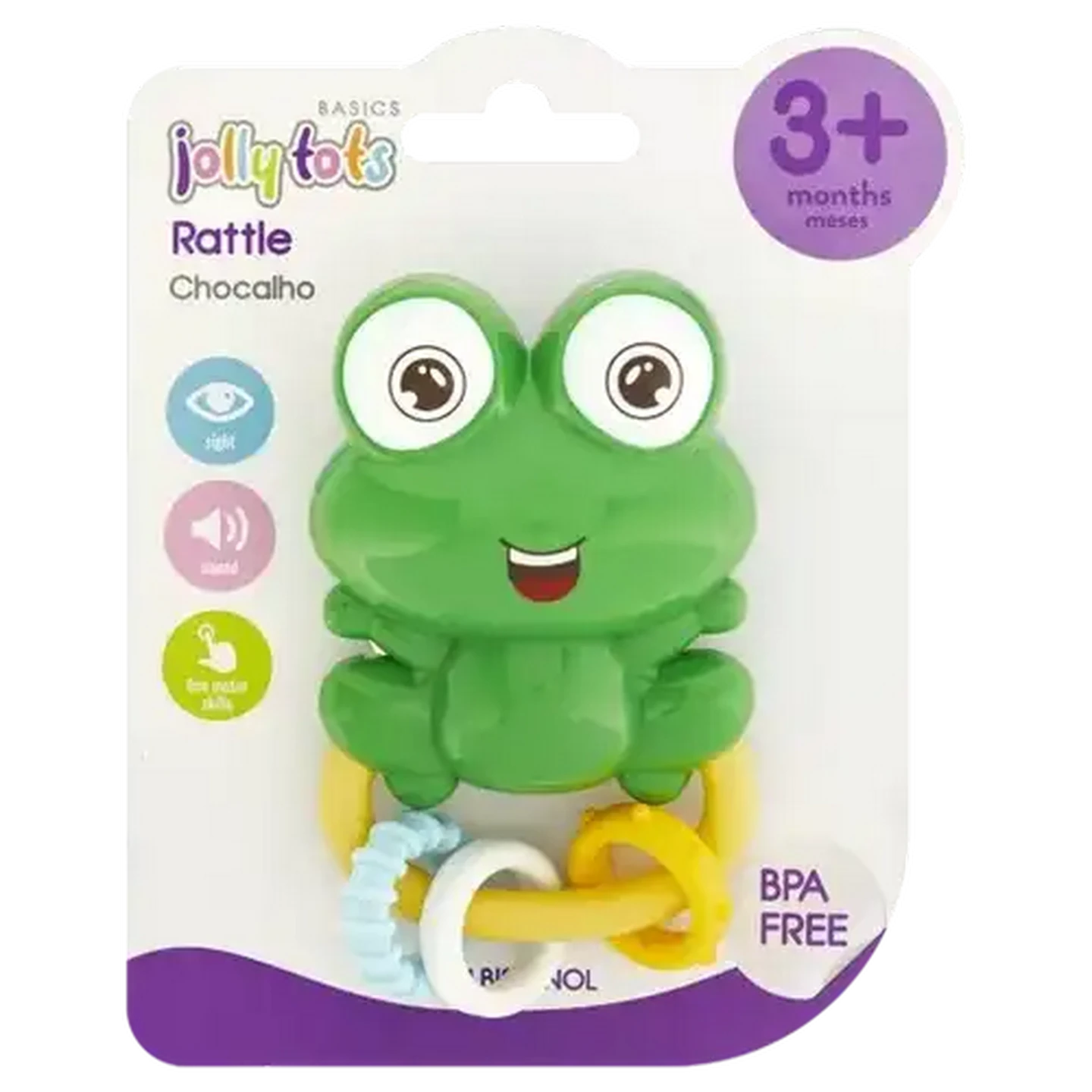 Image of Jolly Tots Froggy Rattle Rings 3 Months +