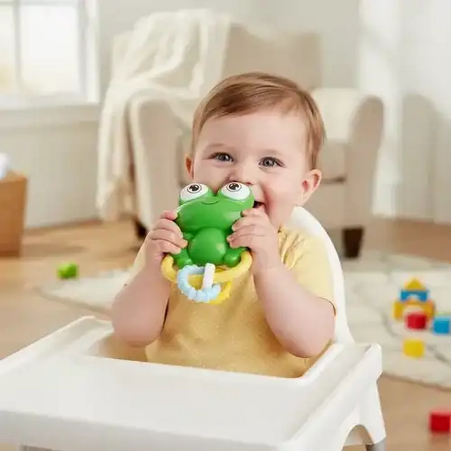 Image of Jolly Tots Froggy Rattle Rings 3 Months +