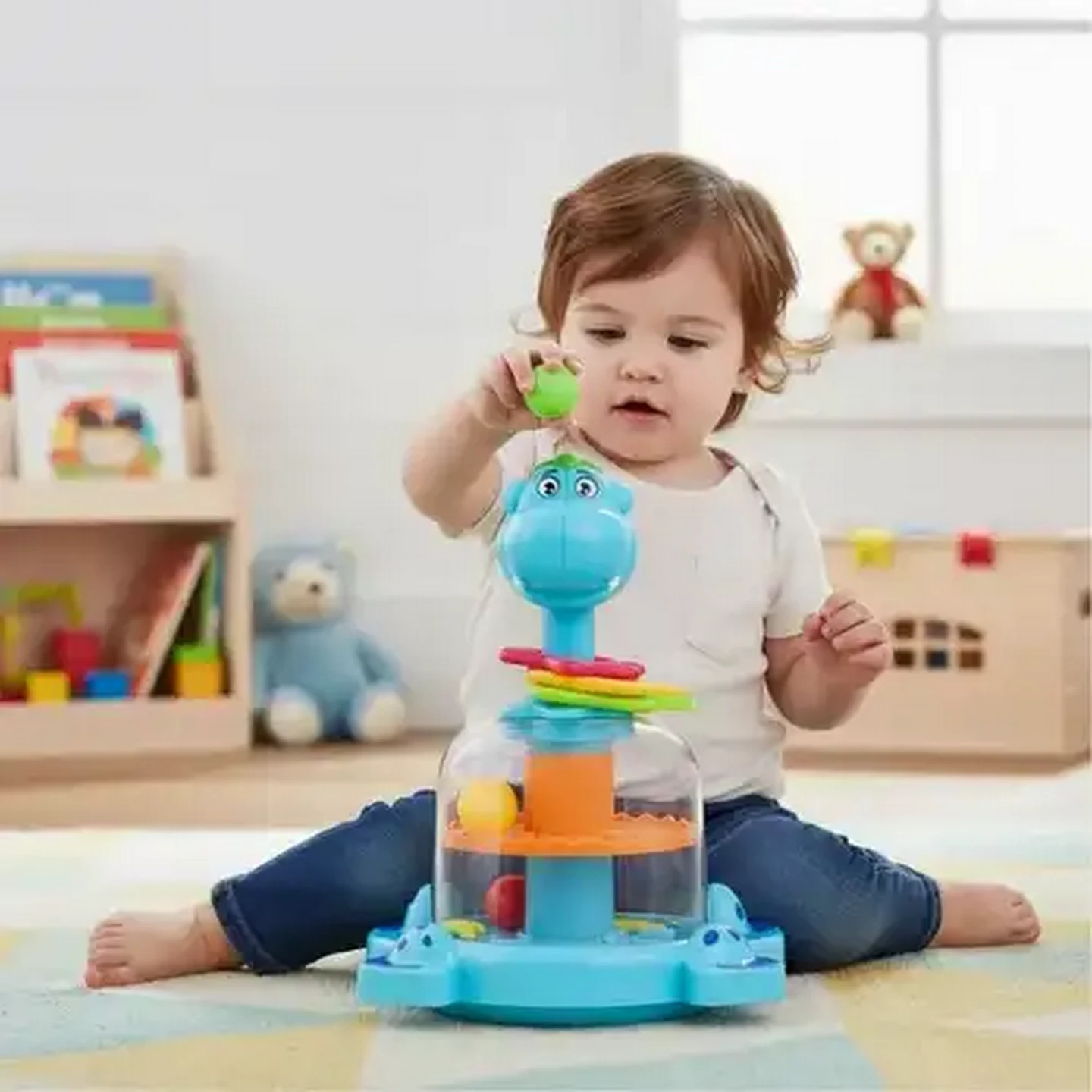 Image of Jolly Tots Push & Spin Animal 12 Months +