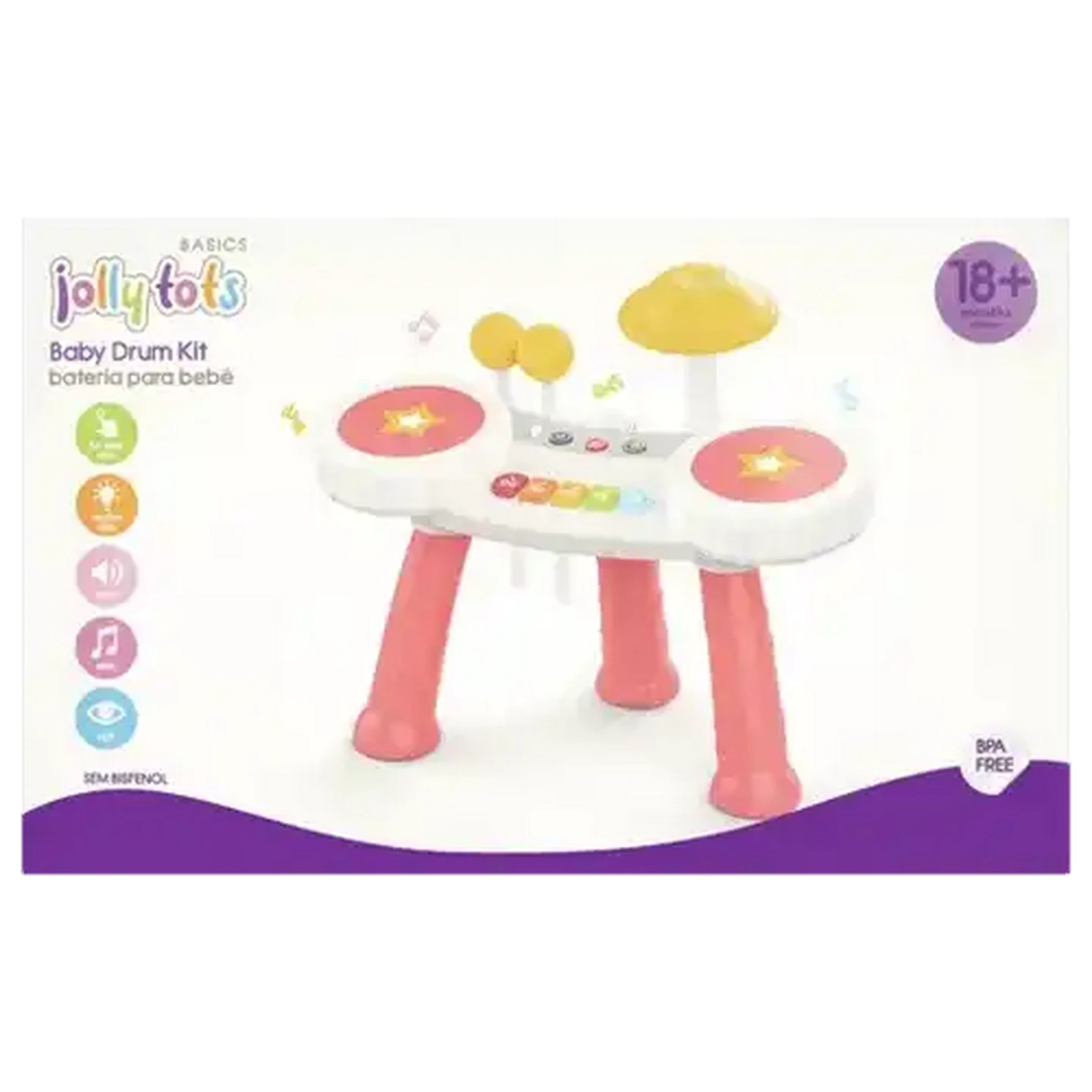 Checkers Sixty60 | Jolly Tots Music & Light Drum Kit 18 Months +