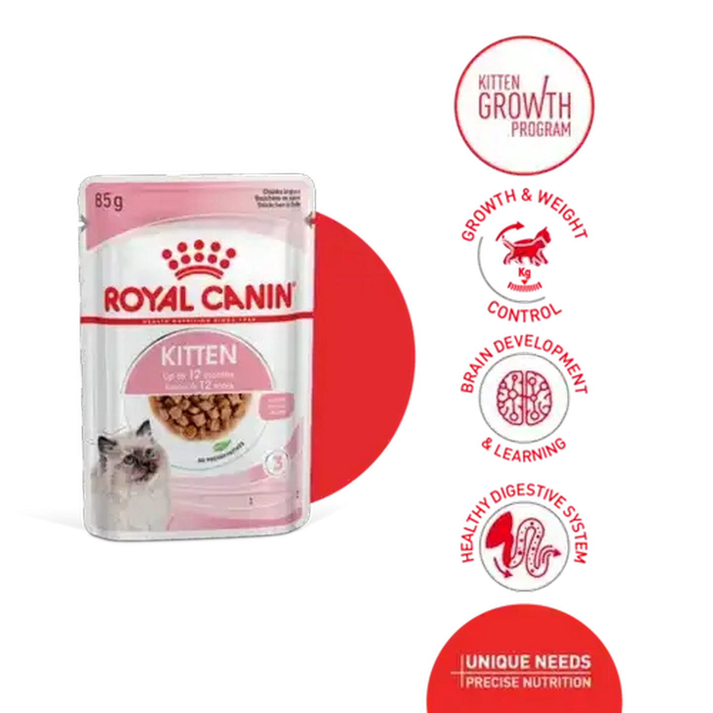  CANIN KITTEN グレービー 85g×68袋入り Checkers Sixty60 | Royal Canin Stage 3 Wet Kitten Food in Gravy 85g