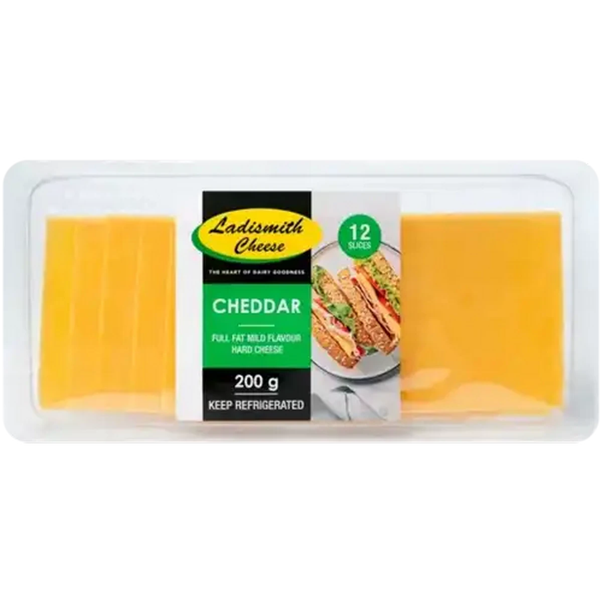 Checkers Sixty60 | Ladismith Full Fat Cheddar Cheese Slices 12 Pack