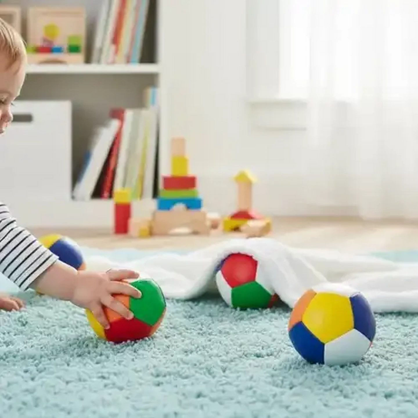 Image of Jolly Tots Soft Bright Balls 6 Months + 3-Pack