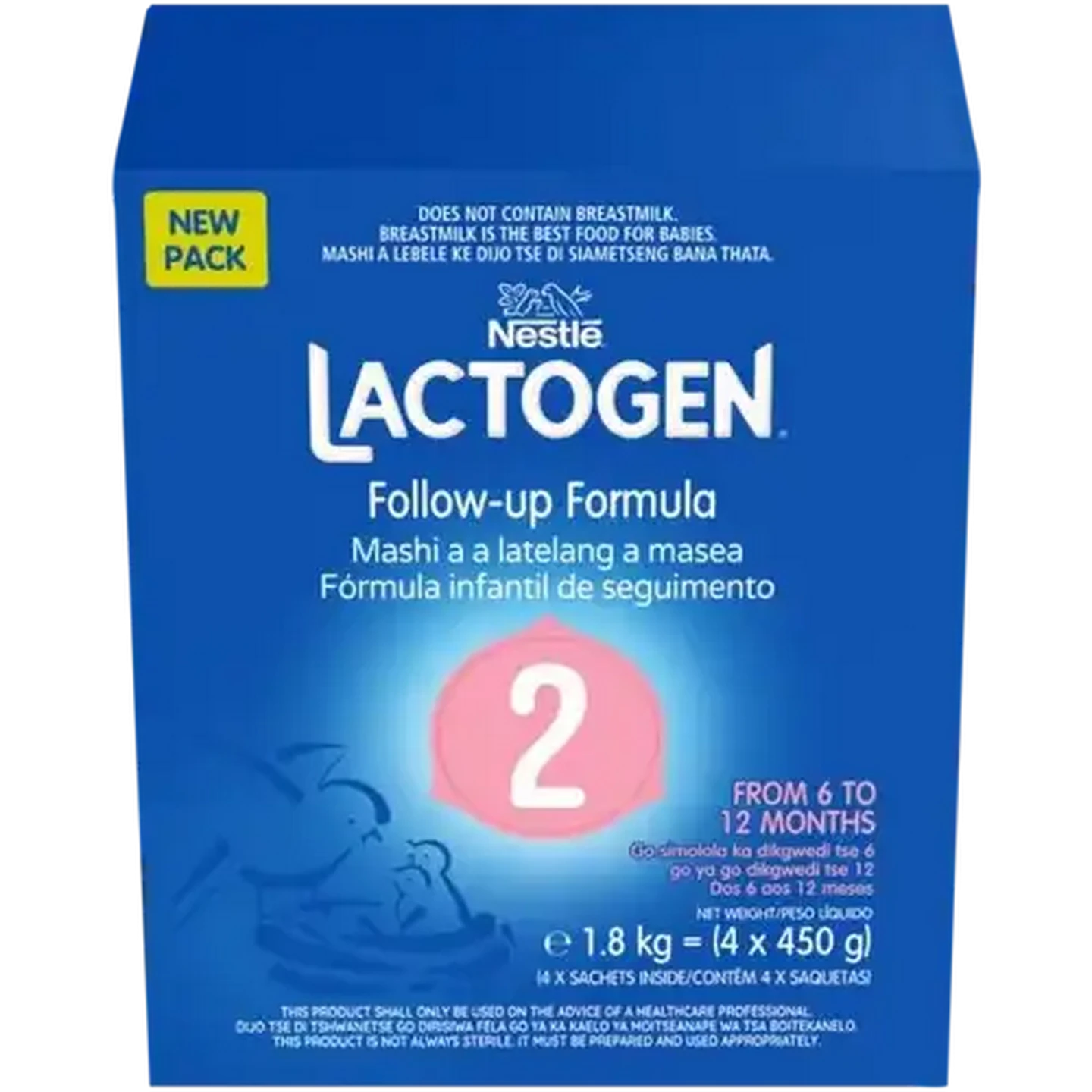 Image of Nestlé Lactogen Stage 2 Follow-Up Formula 4 x 450g