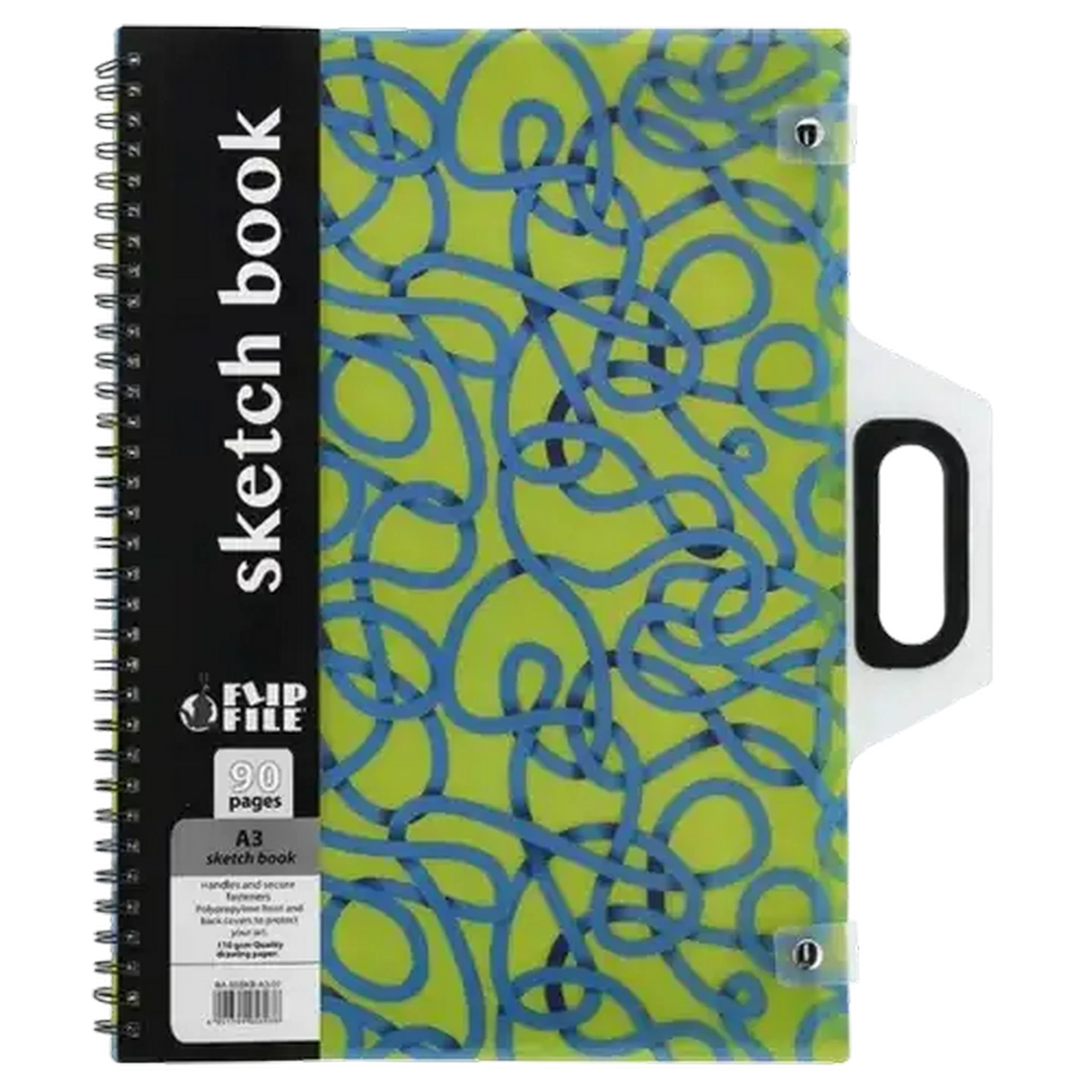 Wald Simon Fröhlich アートブック Checkers Sixty60 | Flip File Lime A3 Sketch Book