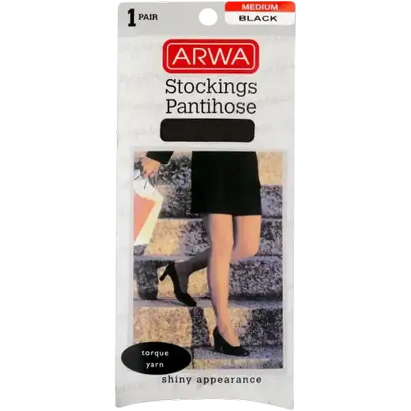 Image of Arwa Yarn Black Medium Turque Pantihose