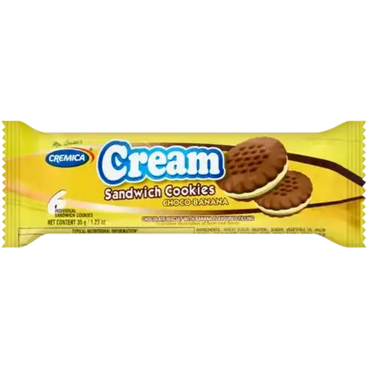 Checkers Sixty60 | Cremica Choco-Banana Sandwich Cream Cookies 35g