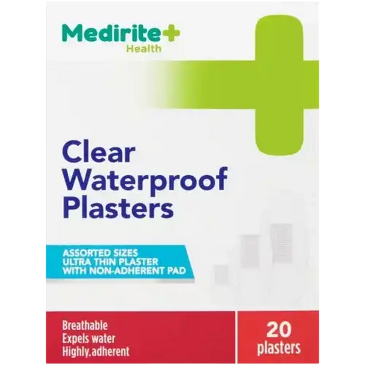 Shoprite ZA | Medirite Clear Waterproof Plasters 20 Pack