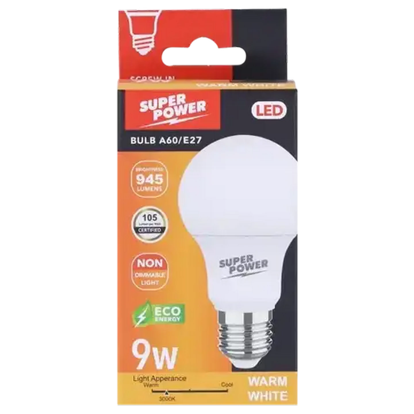 Checkers Sixty60 | Super Power A60 LED Globe Warm White E27 Edison