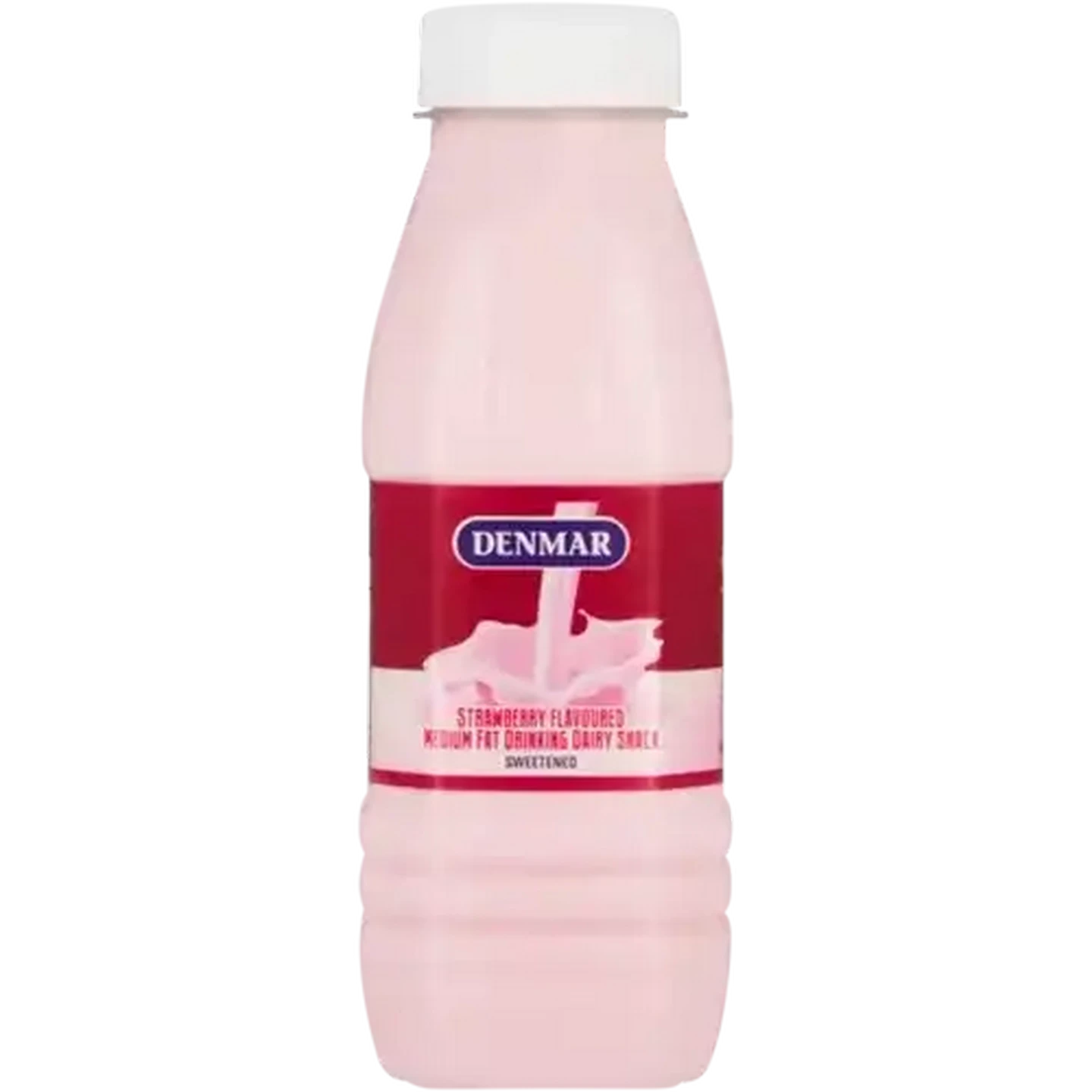 Image of Denmar Strawberry Flavoured Medium Fat Drinking Dairy Snack 350ml
