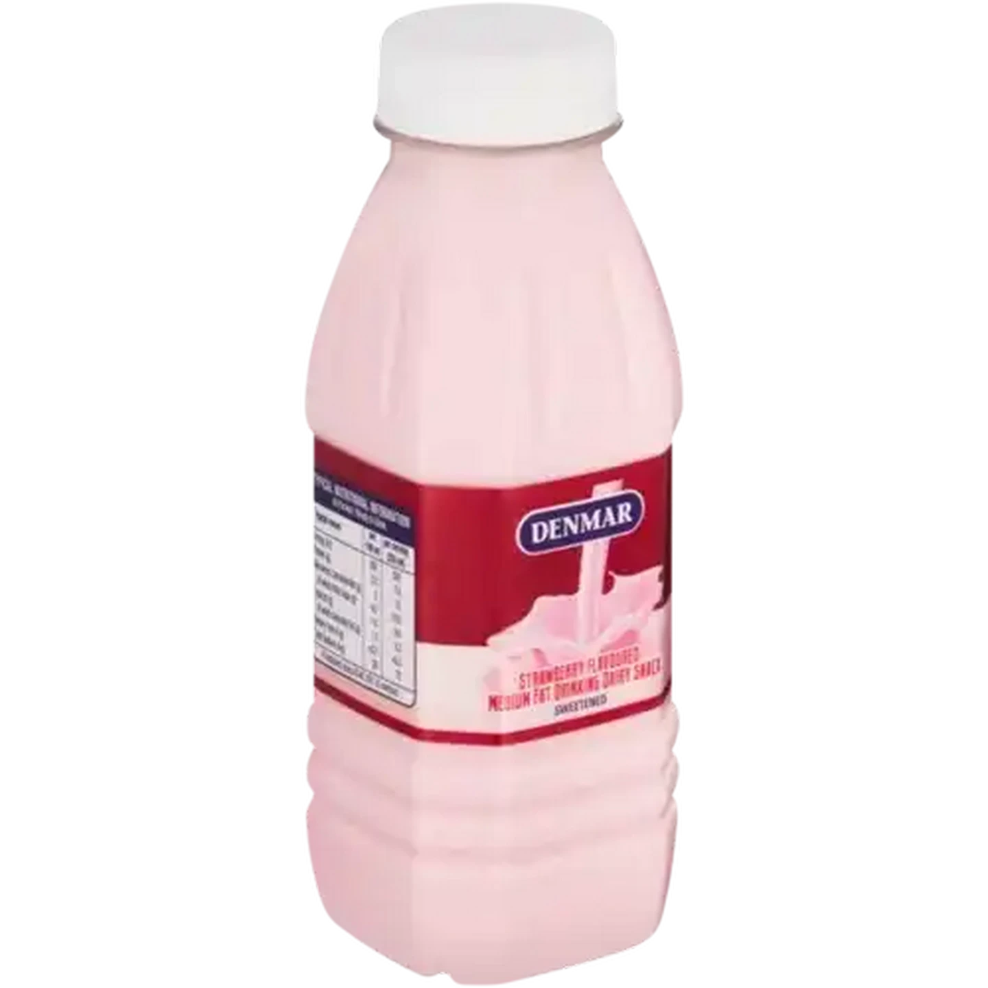 Image of Denmar Strawberry Flavoured Medium Fat Drinking Dairy Snack 350ml