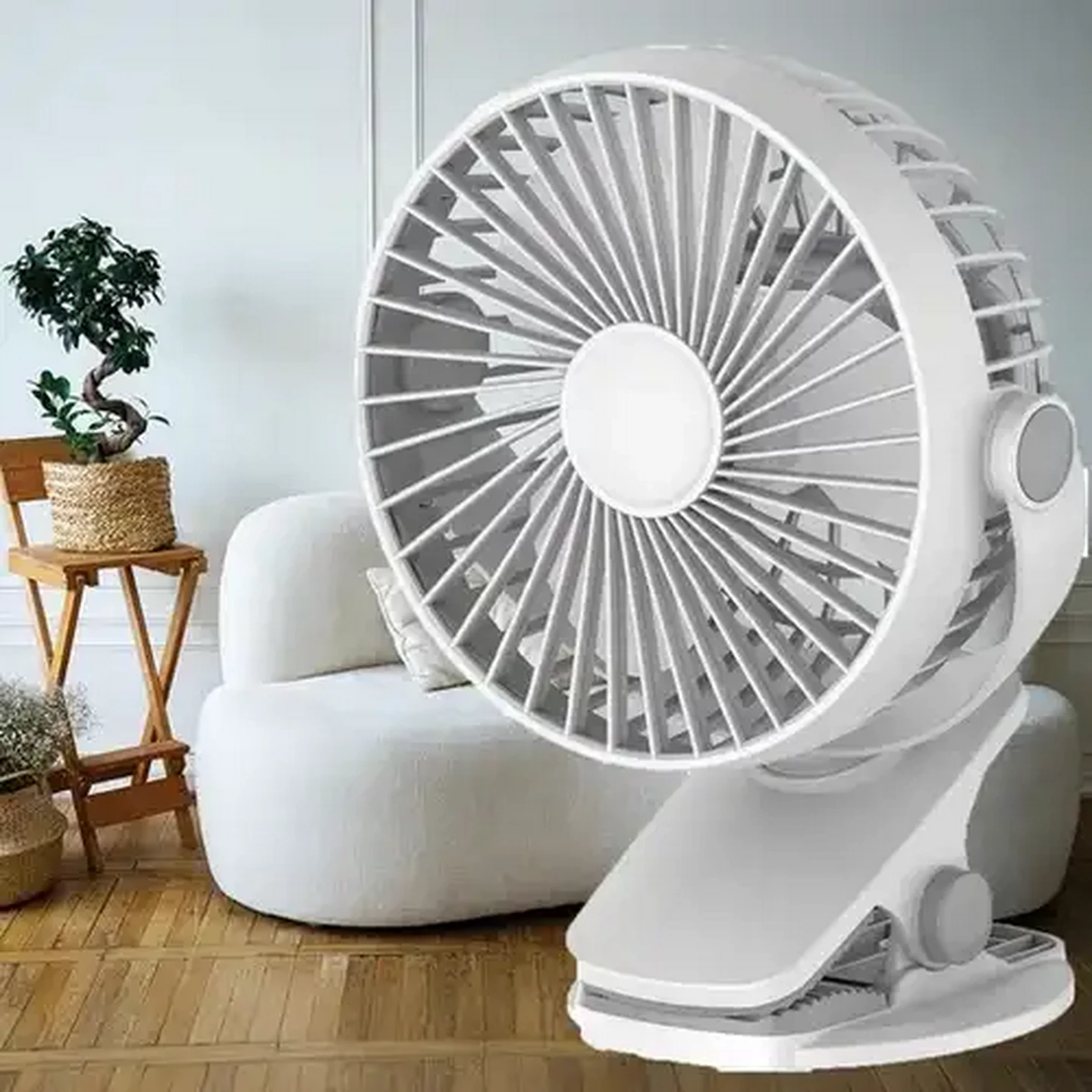 Image of Eurolux Portable Rechargeable Mini Clip-On Fan