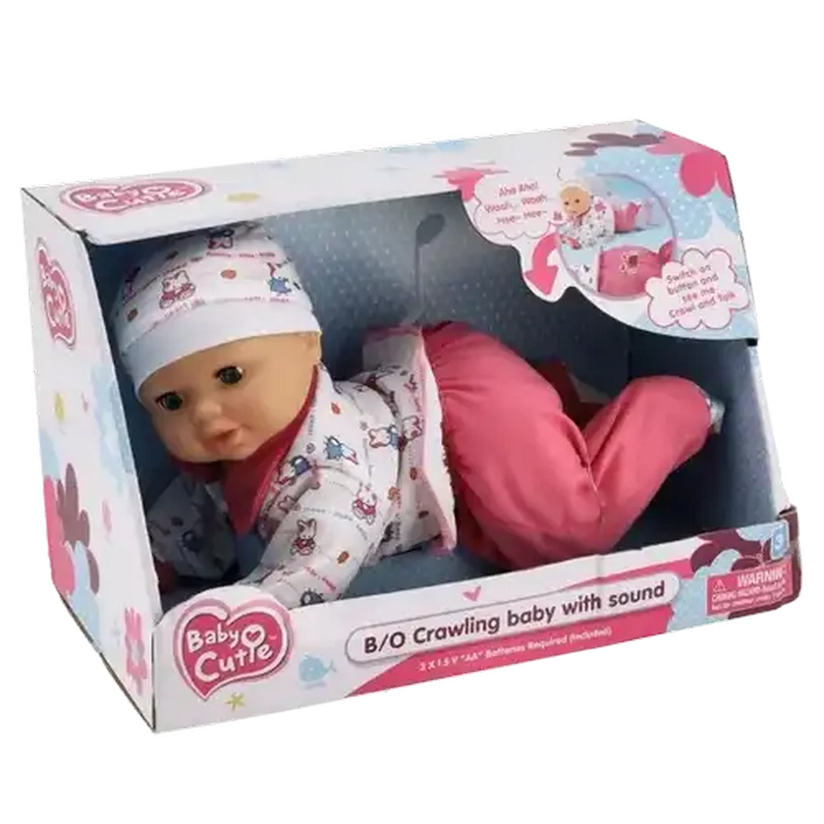 Checkers Sixty60 | Baby Cutie Mia Crawling Doll with Sound