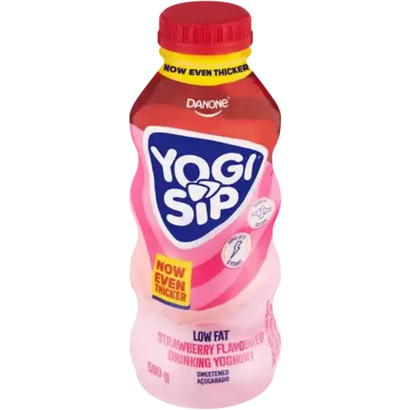 Image of Danone Yogi Sip Strawberry Flavoured Low Fat Drinking Yoghurt 500g