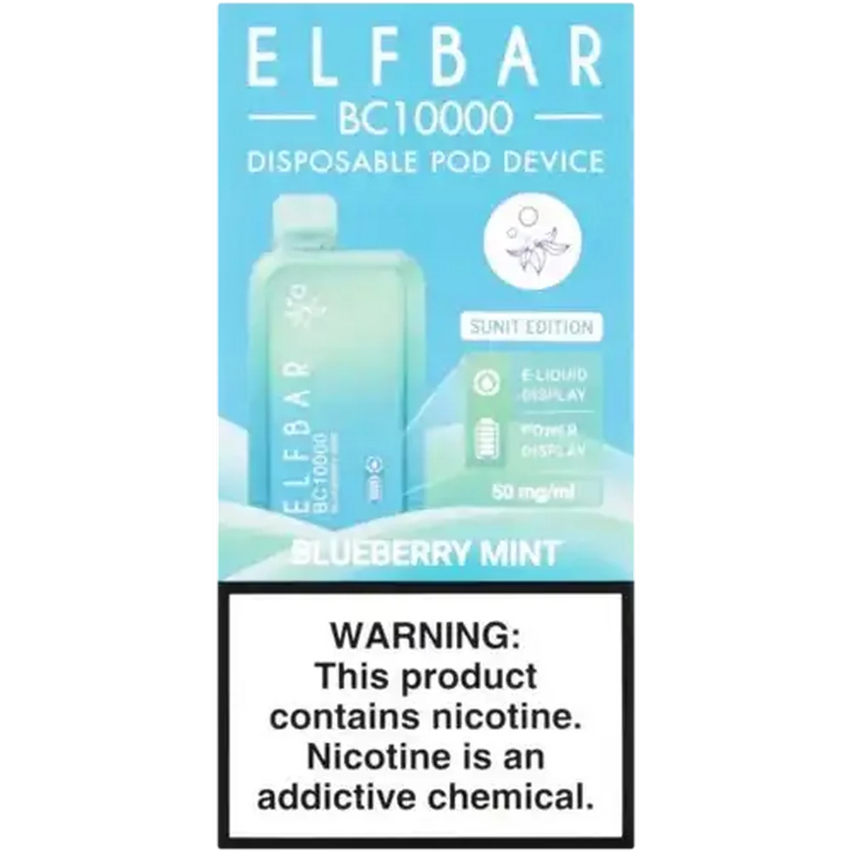 Checkers Sixty60 | ELFBAR BC10000 Blueberry Mint 5% Rechargeable