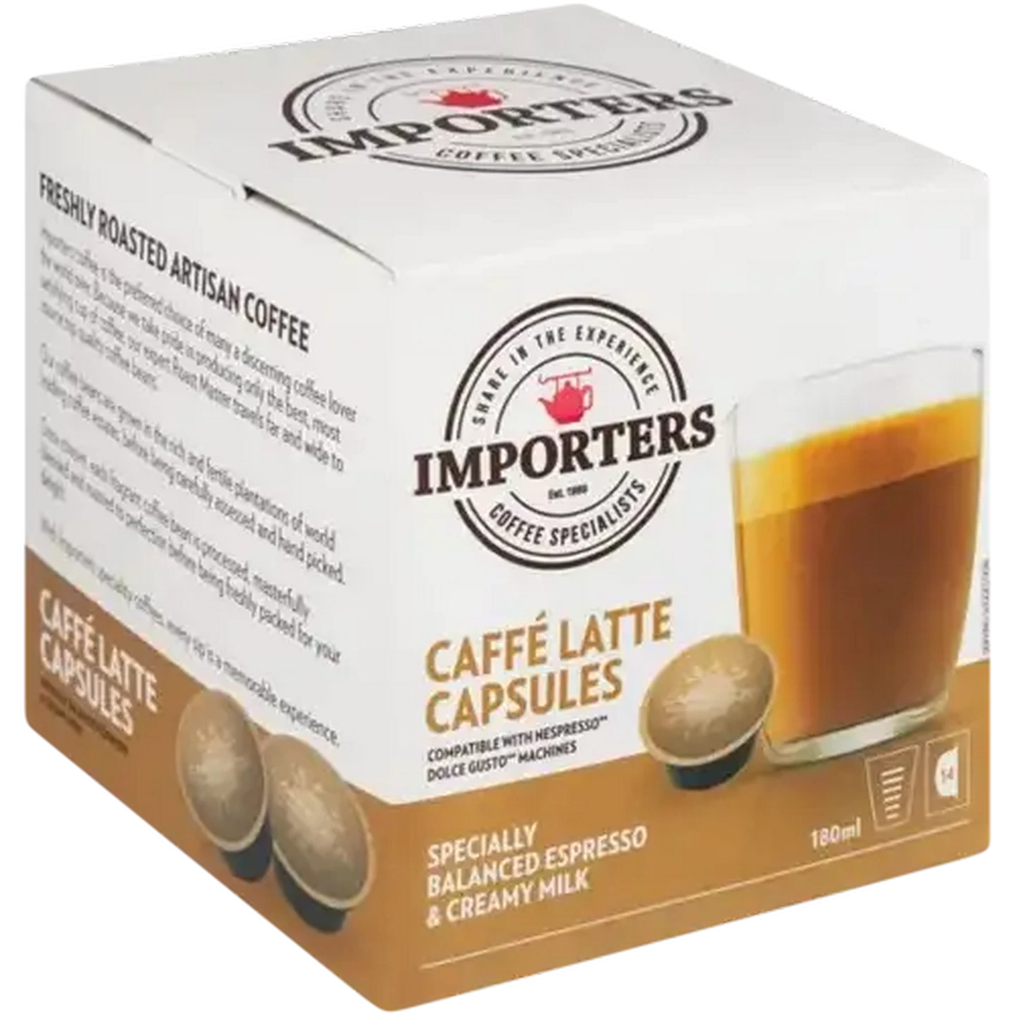 Checkers Sixty60 | Importers Caffé Latte Capsules 14 Pack