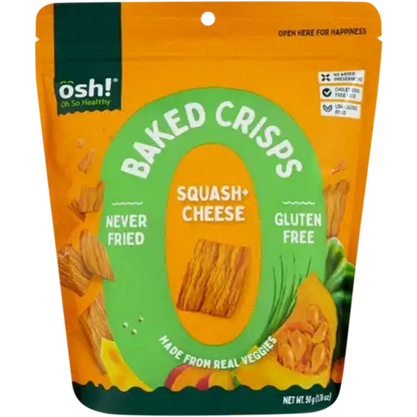 Checkers Sixty60 | OSH! Oh So Healthy Squash + Cheese Baked Crisps 50g