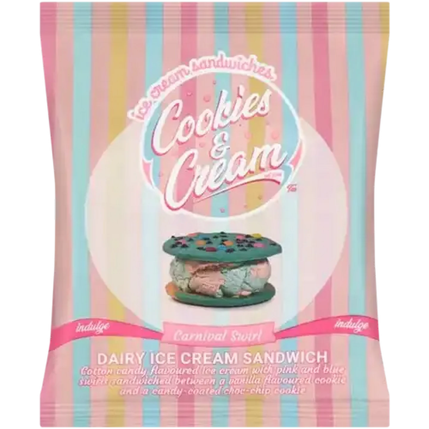 ラッキー Checkers Sixty60 | Cookies & Cream Carnival Swirl Dairy Ice Cream
