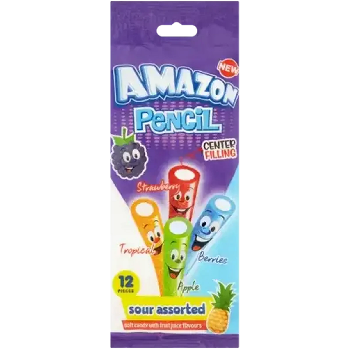 Checkers Sixty60 | Amazon Monsta Assorted Pencil Sour Candy 12 Pack