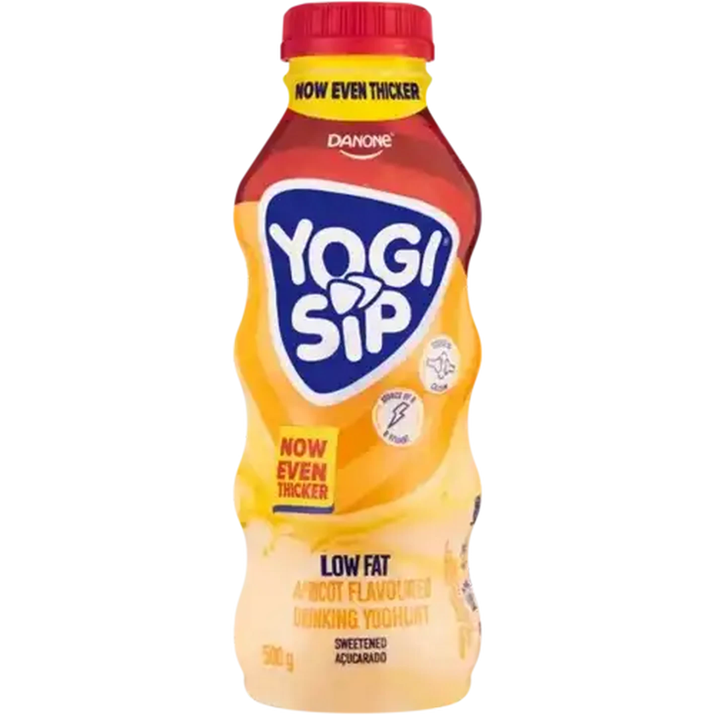 Image of Danone Yogi Sip Apricot Flavoured Low Fat Drinking Yoghurt 500g