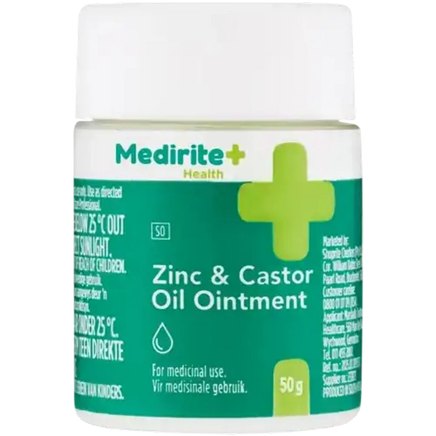 Image of Medirite Zinc & Castor Oil Ointment 50g