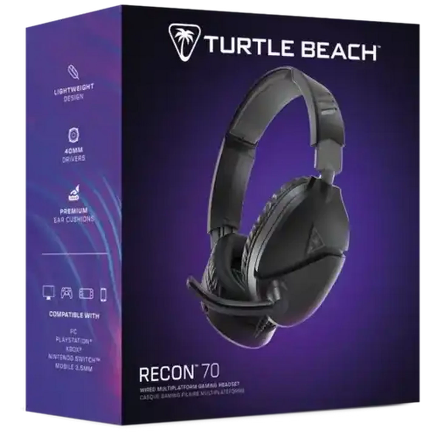 Image of Turtle Beach Recon 70 PC Black (2024) Gaming Headset