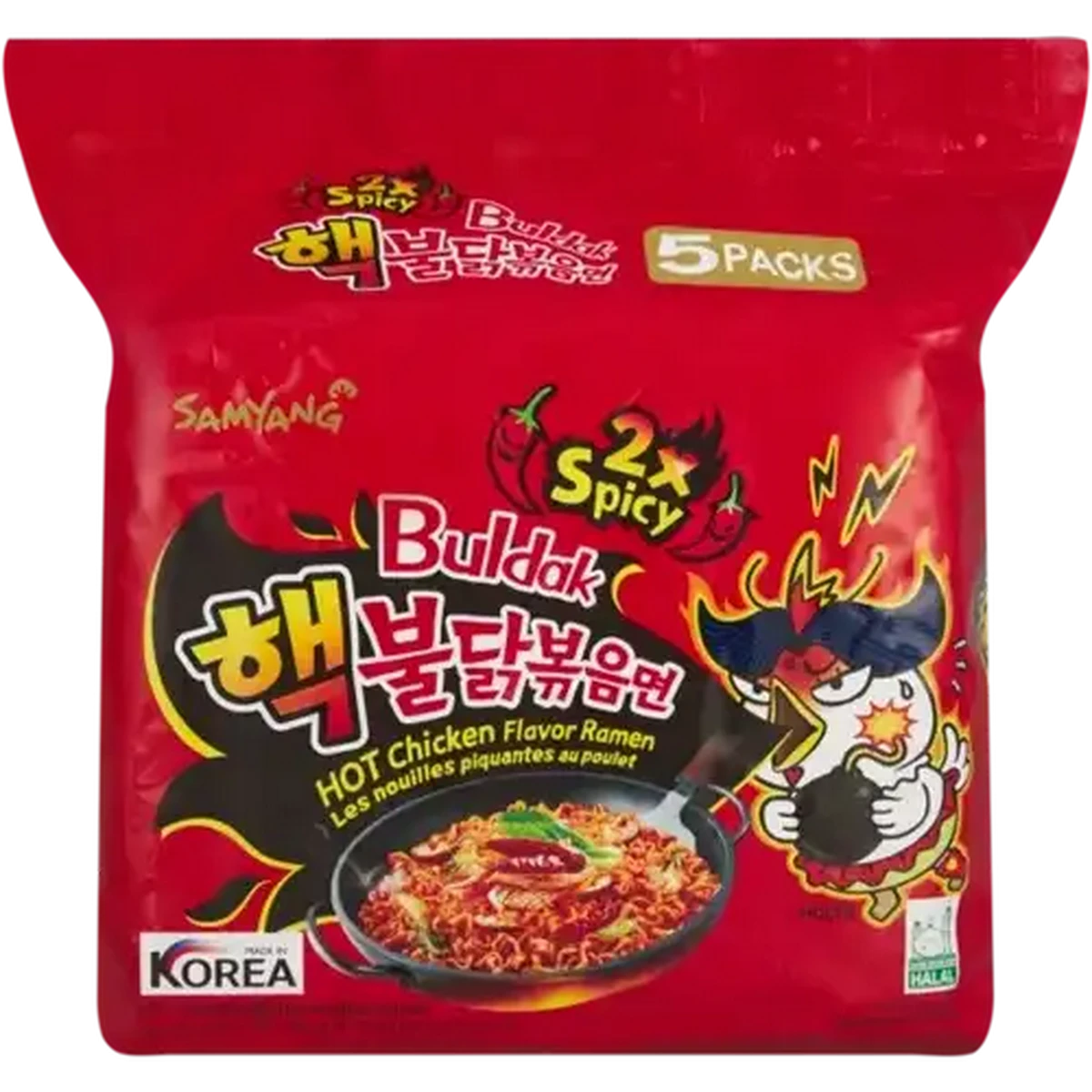 spicygemMeteoriteBOWL2個セットsrl Checkers Sixty60 | Samyang Buldak 2x Spicy Hot Chicken Flavour