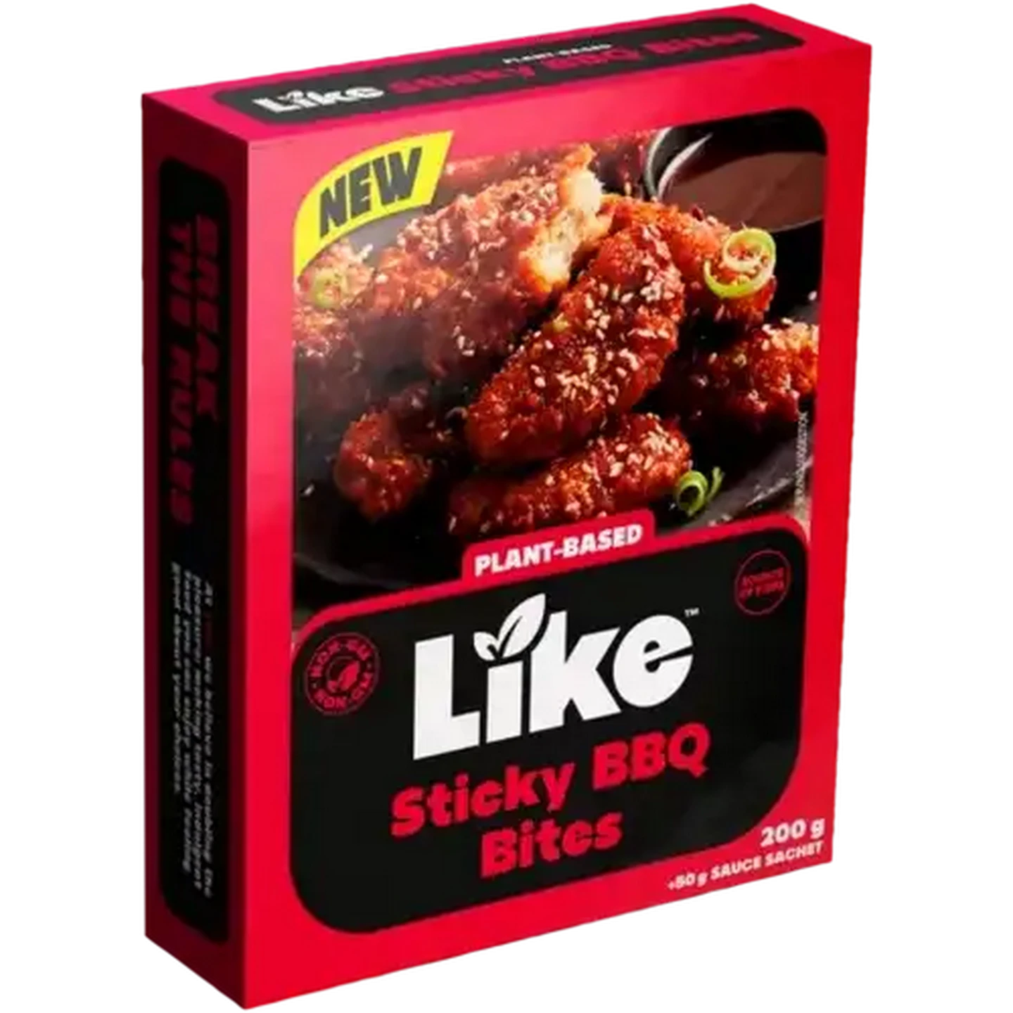 Image of LIKE Frozen Plant-Based Sticky BBQ Bites 200g