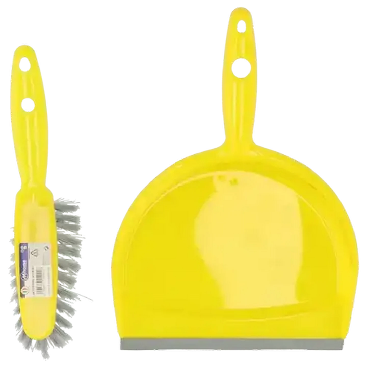 Image of M-Home Plastic Dustpan & Brush Set (Colour May Vary)