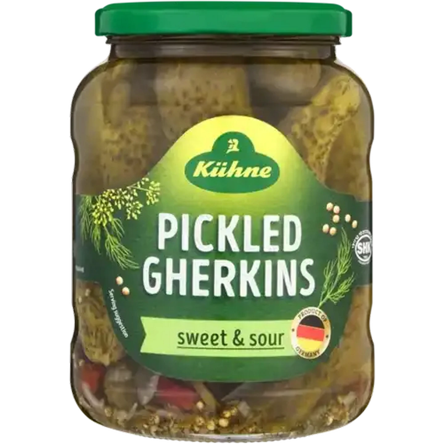 Image of Kühne Sweet & Sour Pickled Gherkins 670g