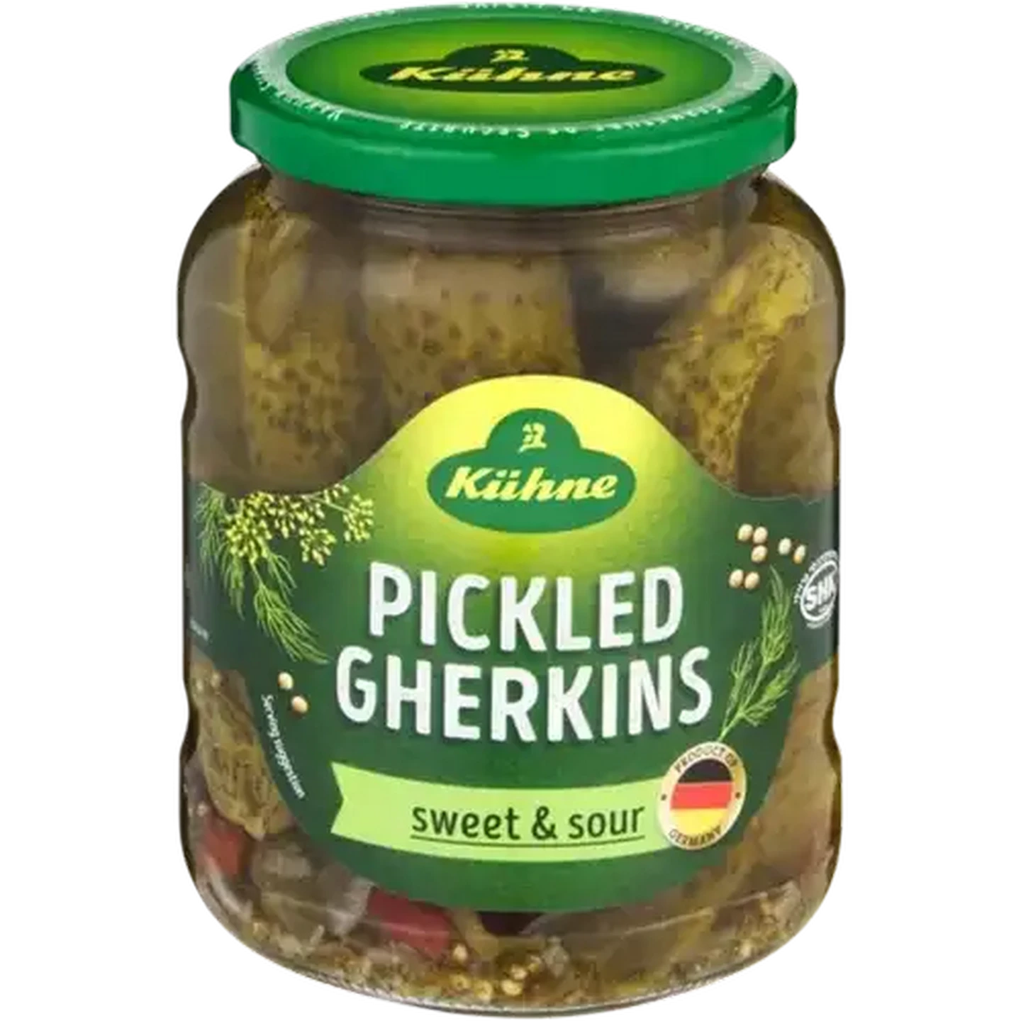 Image of Kühne Sweet & Sour Pickled Gherkins 670g