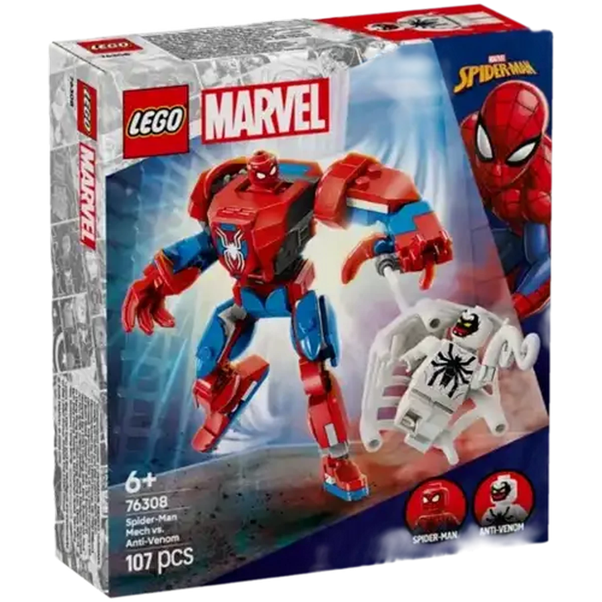 マミー Checkers Sixty60 | LEGO® Marvel Spider-Man Mech vs. Anti-Venom (76308)