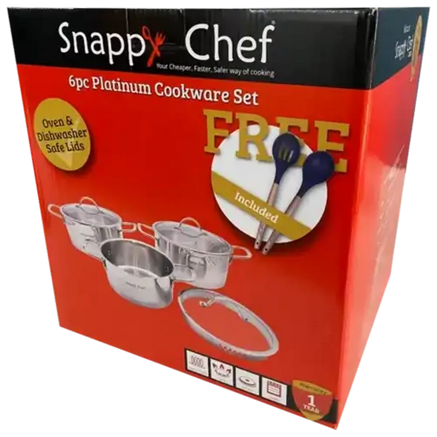 Checkers Sixty60 | Snappy Chef Platinum Cookware Set 6 Piece