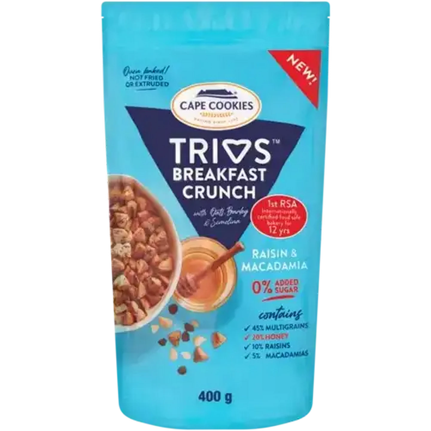 arc 5本セット230g 290g 320g 400g Checkers Sixty60 | Cape Cookies Trios Raisin & Macadamia Breakfast