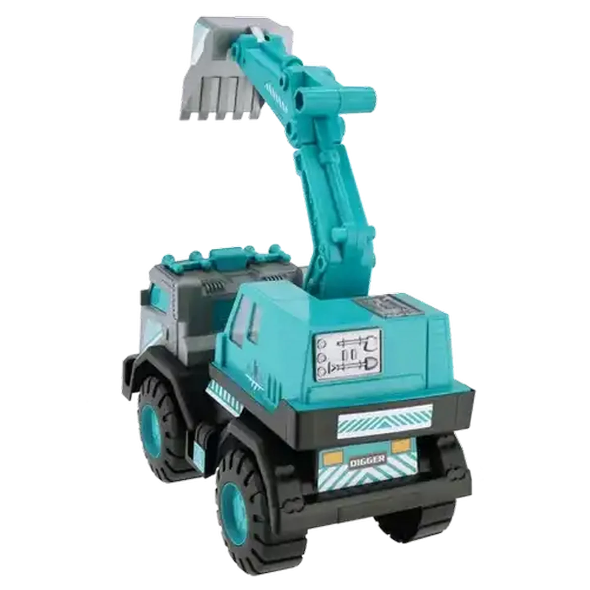 Checkers Sixty60 | Zeus Turquoise & Grey Digger Truck