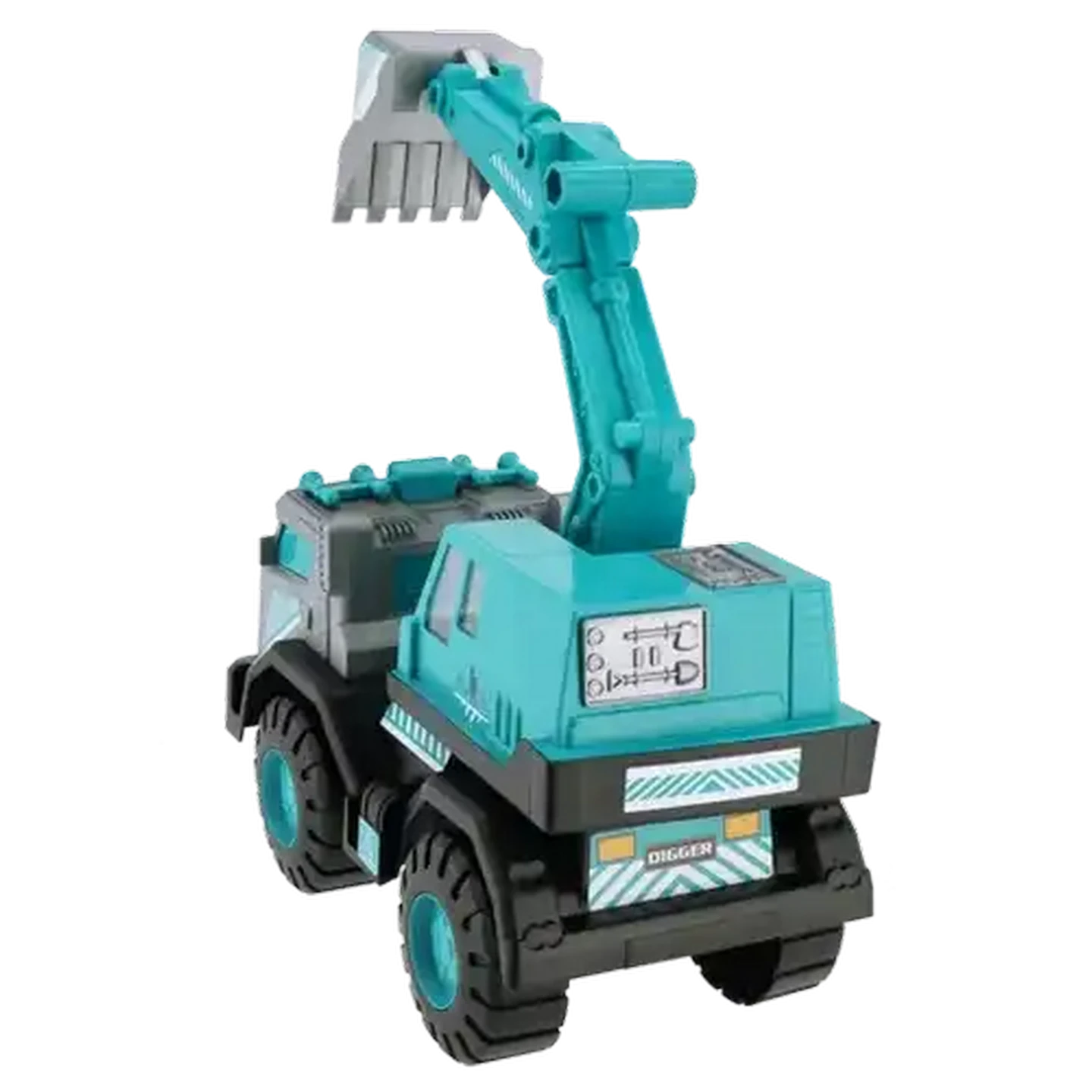 Checkers Sixty60 | Zeus Turquoise & Grey Digger Truck