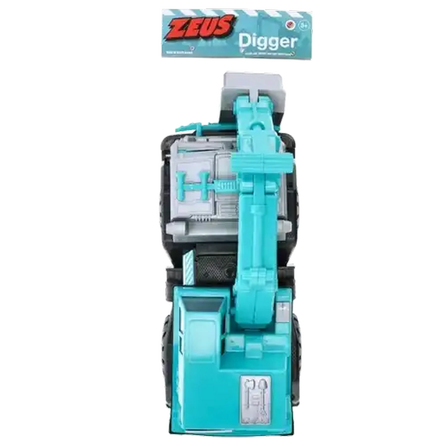 Checkers Sixty60 | Zeus Turquoise & Grey Digger Truck