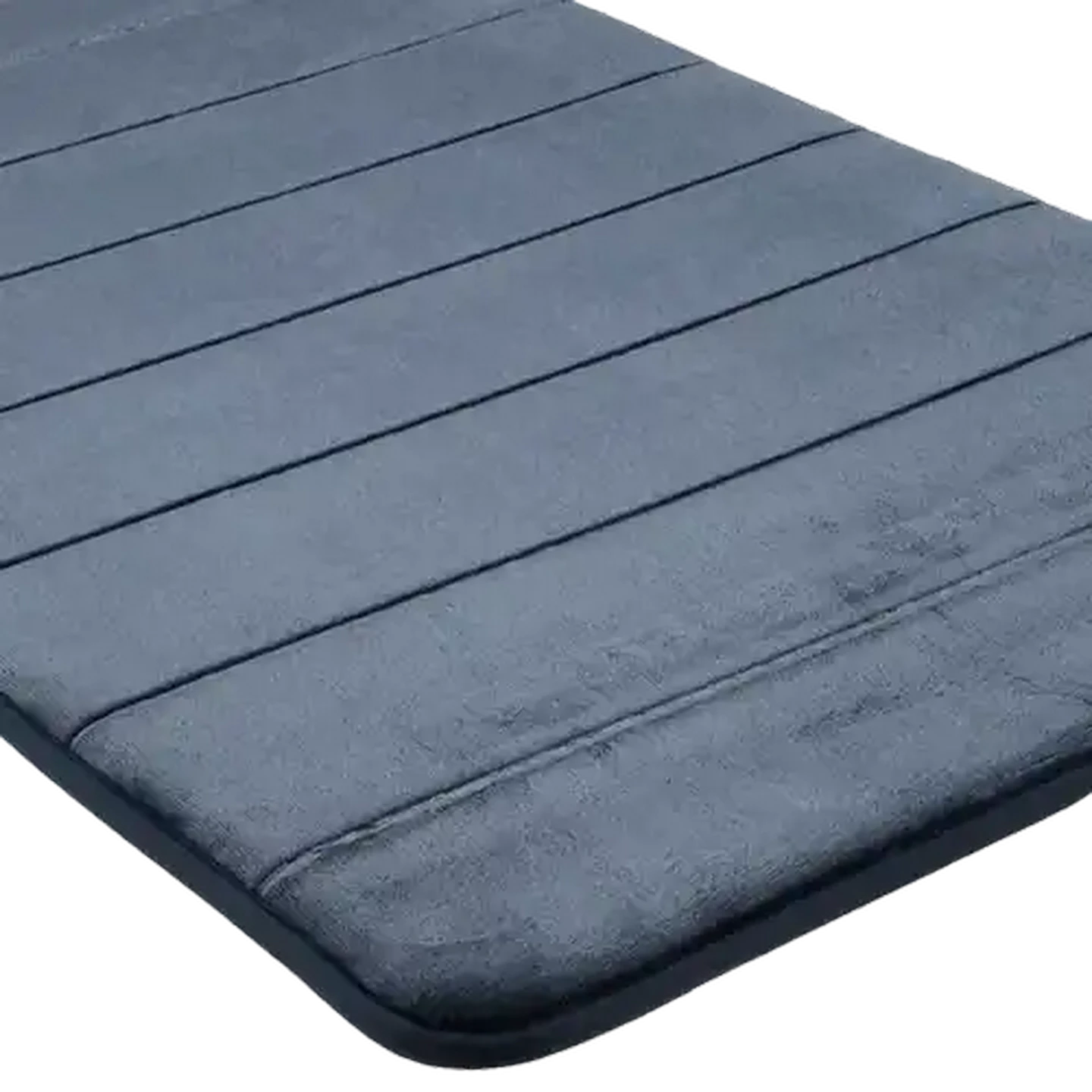 Image of Hyper Value Essentials Blue Memory Foam Bath Mat 50 x 80cm