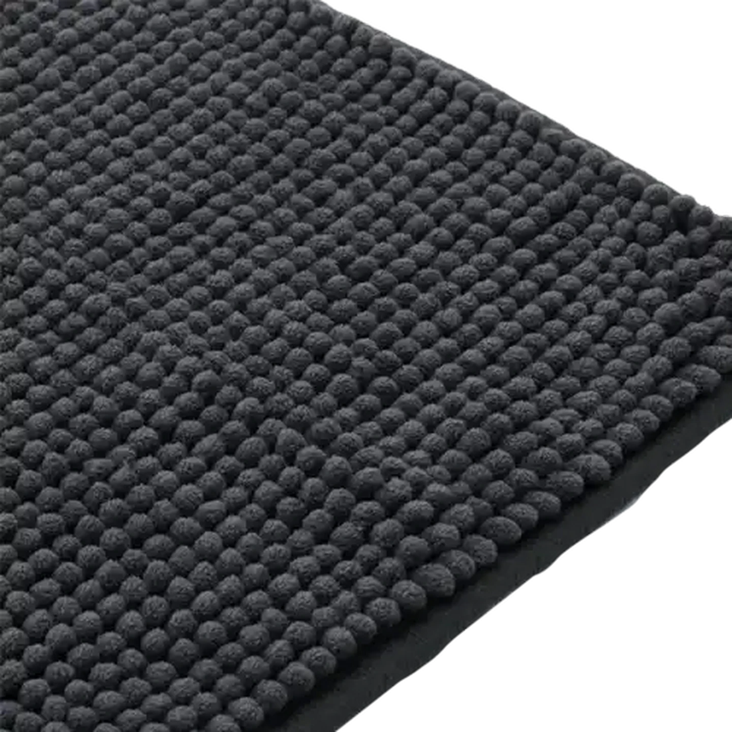 Image of Hyper Value Charcoal Chenille Bathmat 50 x 80cm