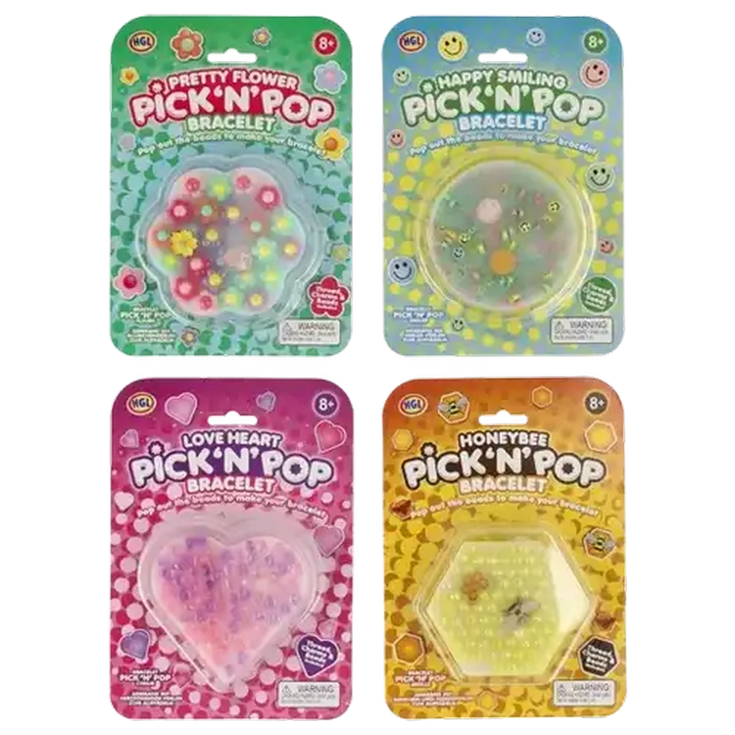 ブレスビルダー（カラフルピンポン）60個 Checkers Sixty60 | Pick 'n' Pop Bracelet (Design May Vary)