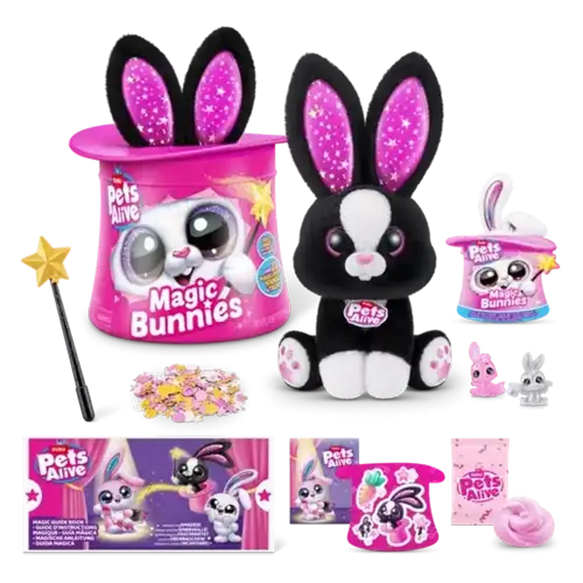 BANDAI Happy Lucky Polon 6本セット Checkers Sixty60 | Pets Alive Magic Bunny Surprise (Type May Vary)