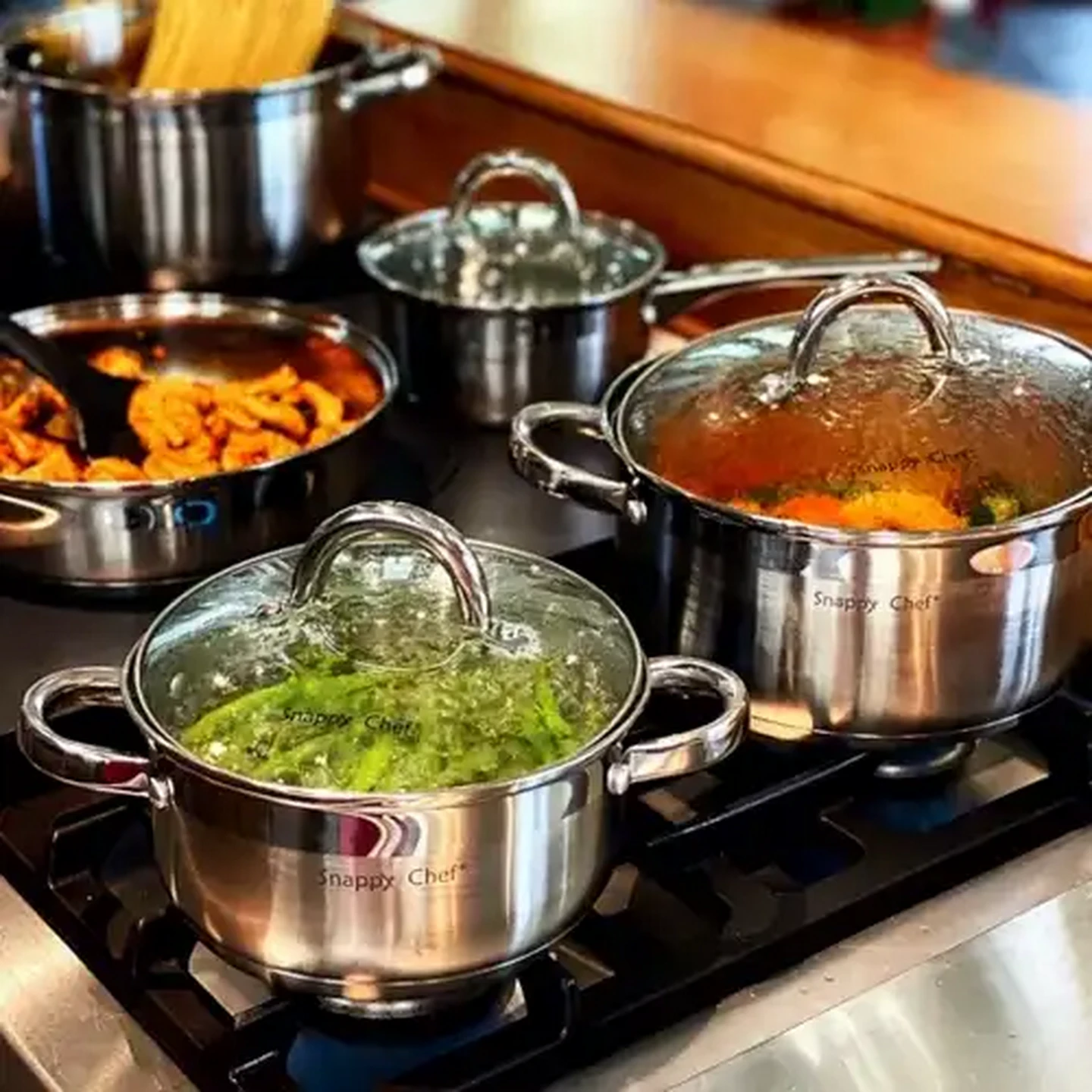 manapi_dmt＊ Checkers Sixty60 | Snappy Chef Platinum Cookware Set 12 Piece