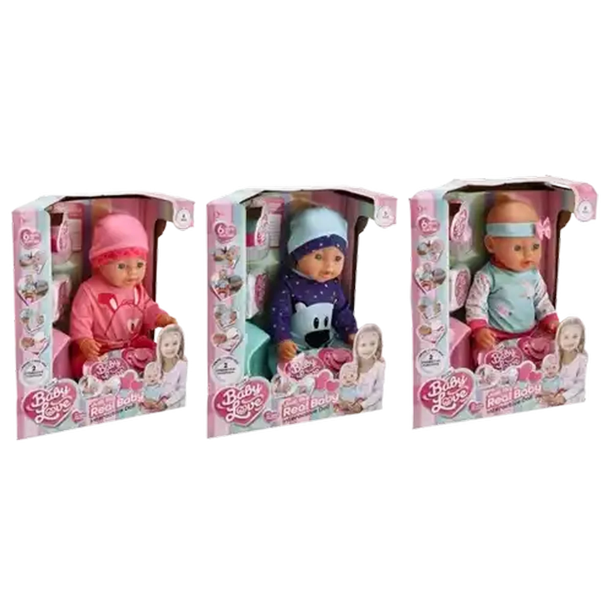 Checkers Sixty60 | Baby Love Drink & Wet Interactive Doll 45cm
